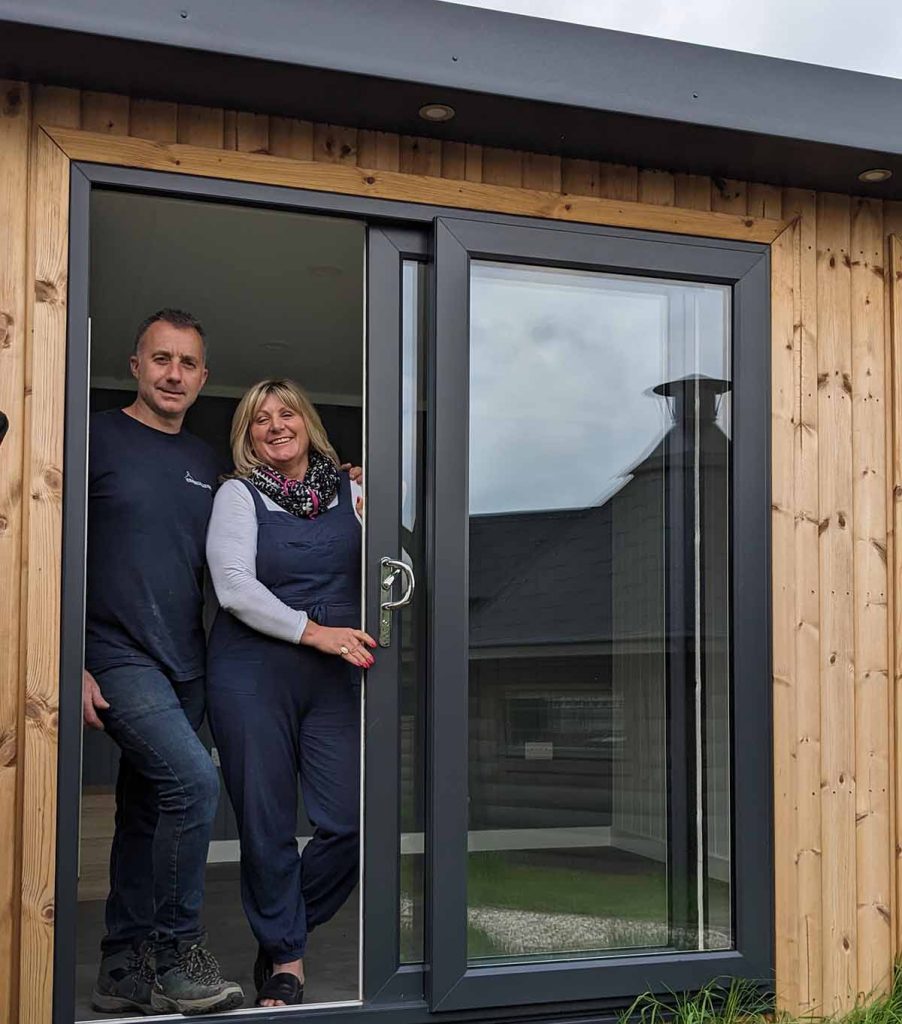 somerset garden room owners Mel and Simon